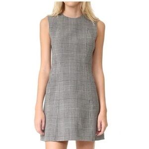 Theory Helaina Portland Plaid Wool Shift Dress